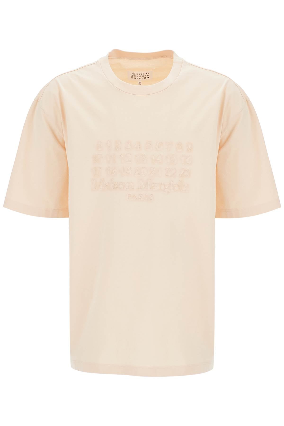 Embroidered Numeric Logo T-shirt  - Neutro