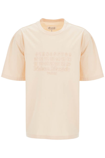 Embroidered Numeric Logo T-shirt  - Neutro