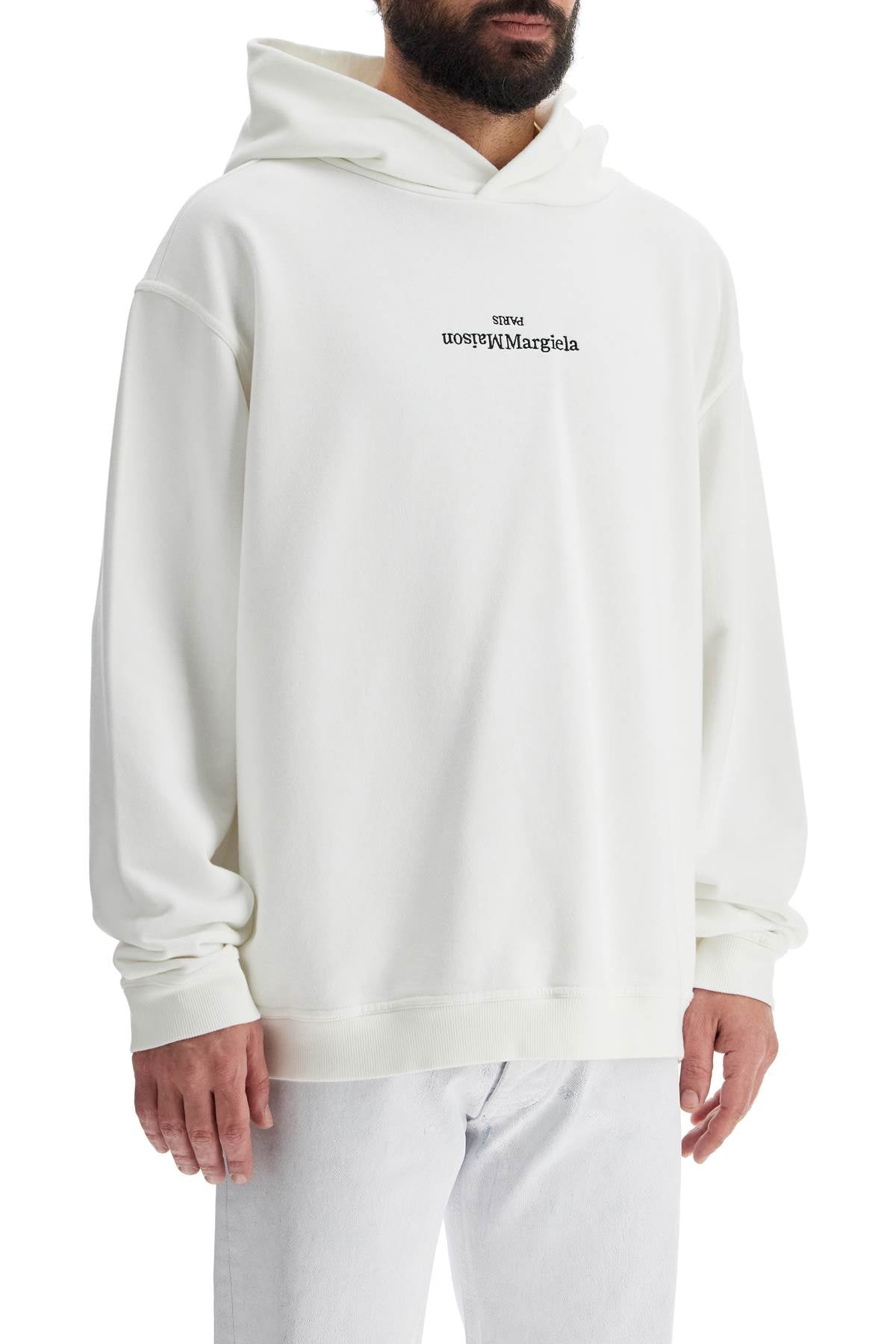 'sweatshirt With Reversed Logo  - White