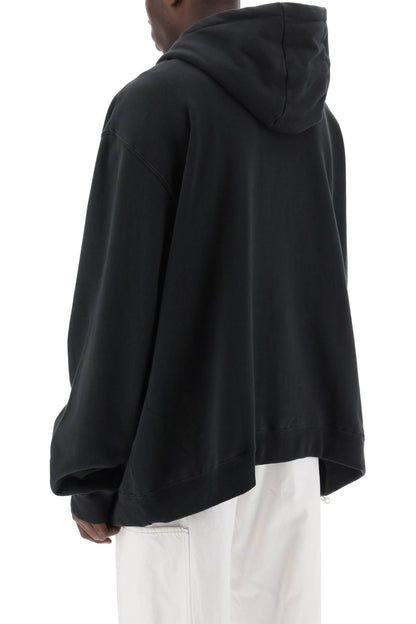 "maxi Zip-up Sweatshirt With  - Black