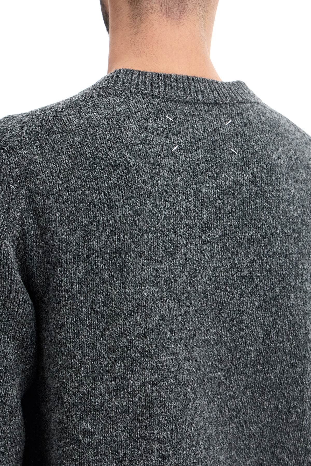 Shetland Wool Pullover  - Grey