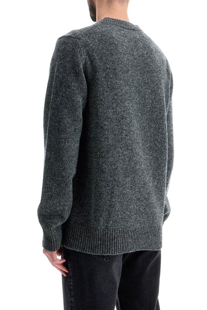 Shetland Wool Pullover  - Grey