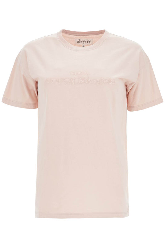 'reverse Logo T-shirt With  - Pink