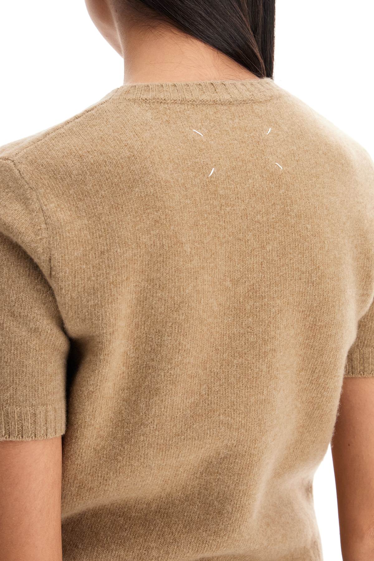 Wool Crewneck Sweater  - Beige