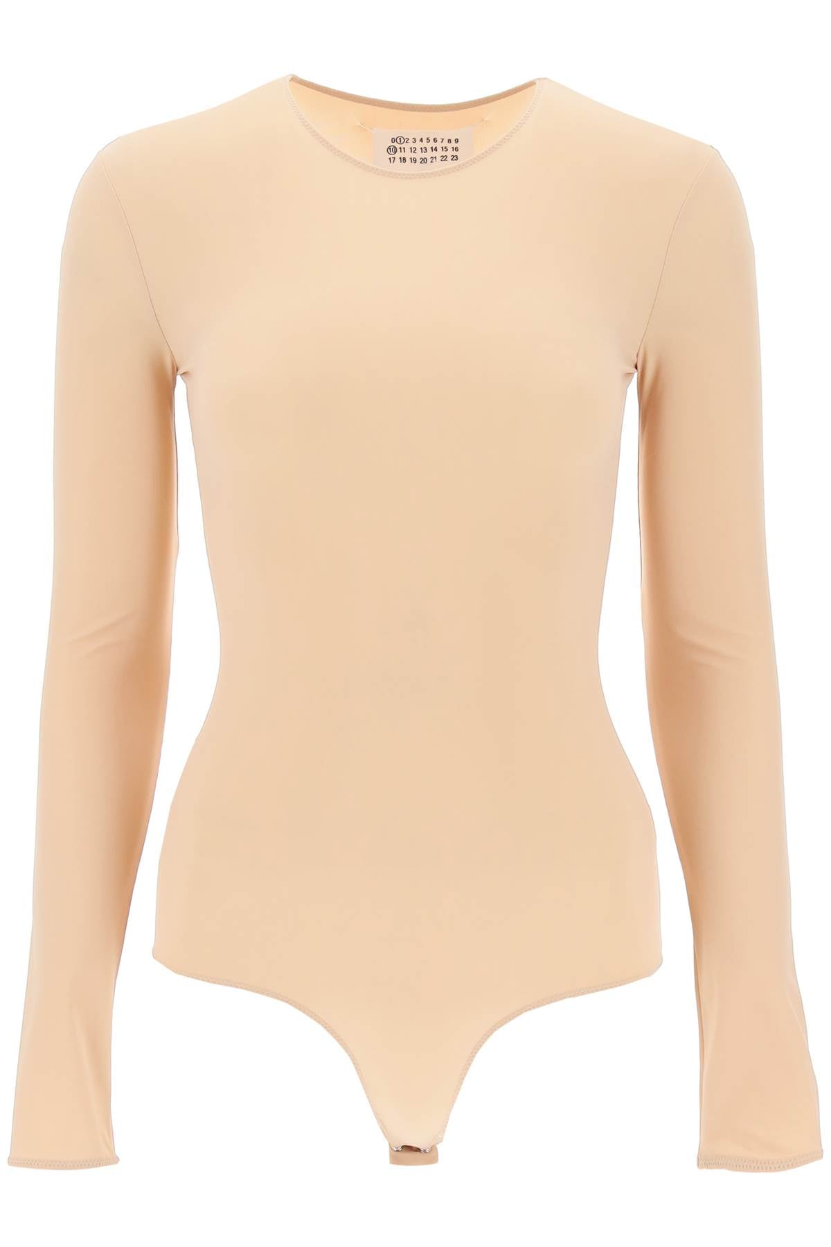 Second Skin Long Sleeve Bodysuit  - Beige