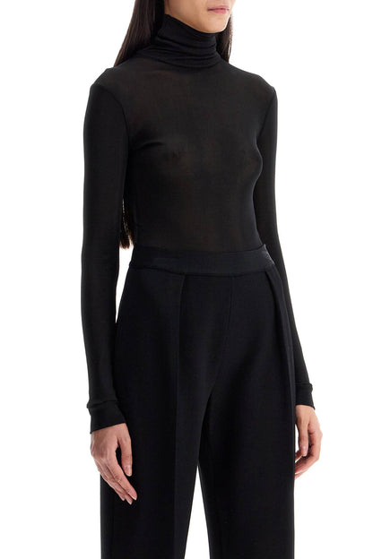 High-necked Body Suit  - Black