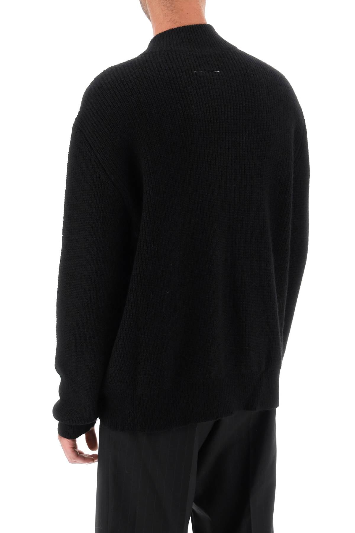 Destroyed Cardigan  - Nero