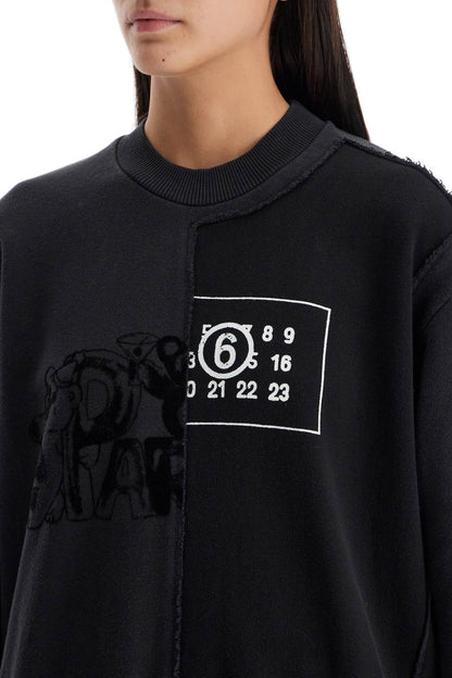 'party Bear & Numeric Sweatshirt  - Black