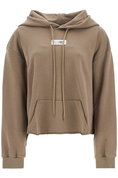 Boxy Hoodie With Hood  - Khaki