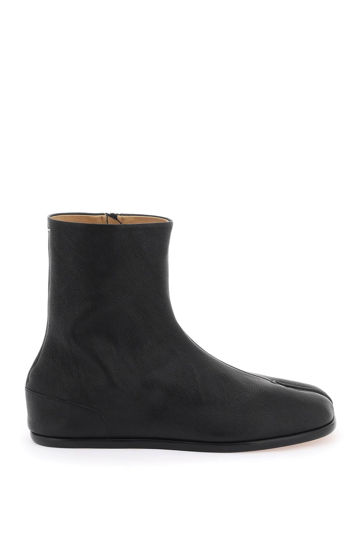 Tabi Flat Ankle Boots  - Black