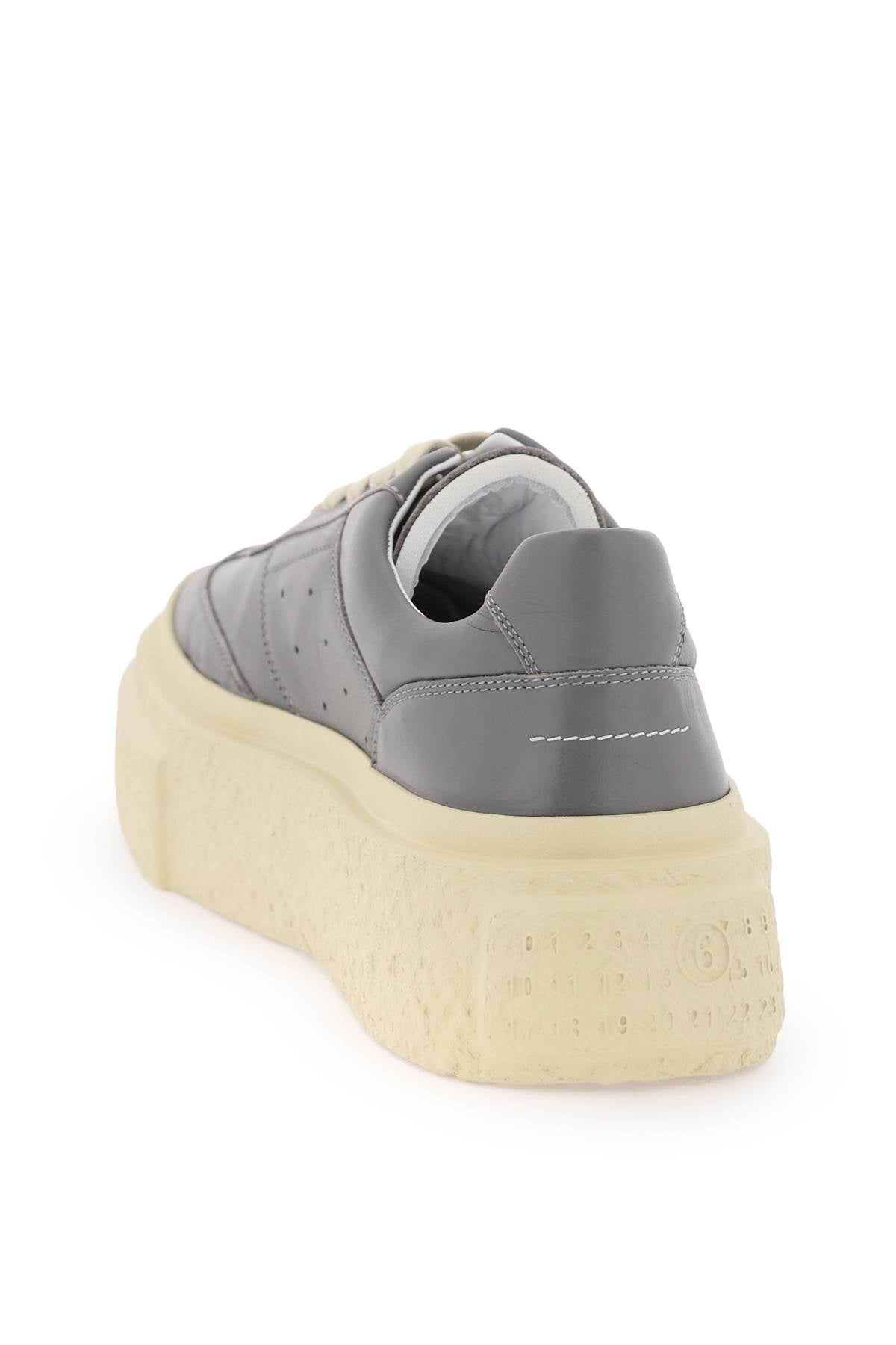 Chunky Sole Gambetta Sneakers With  - Grey