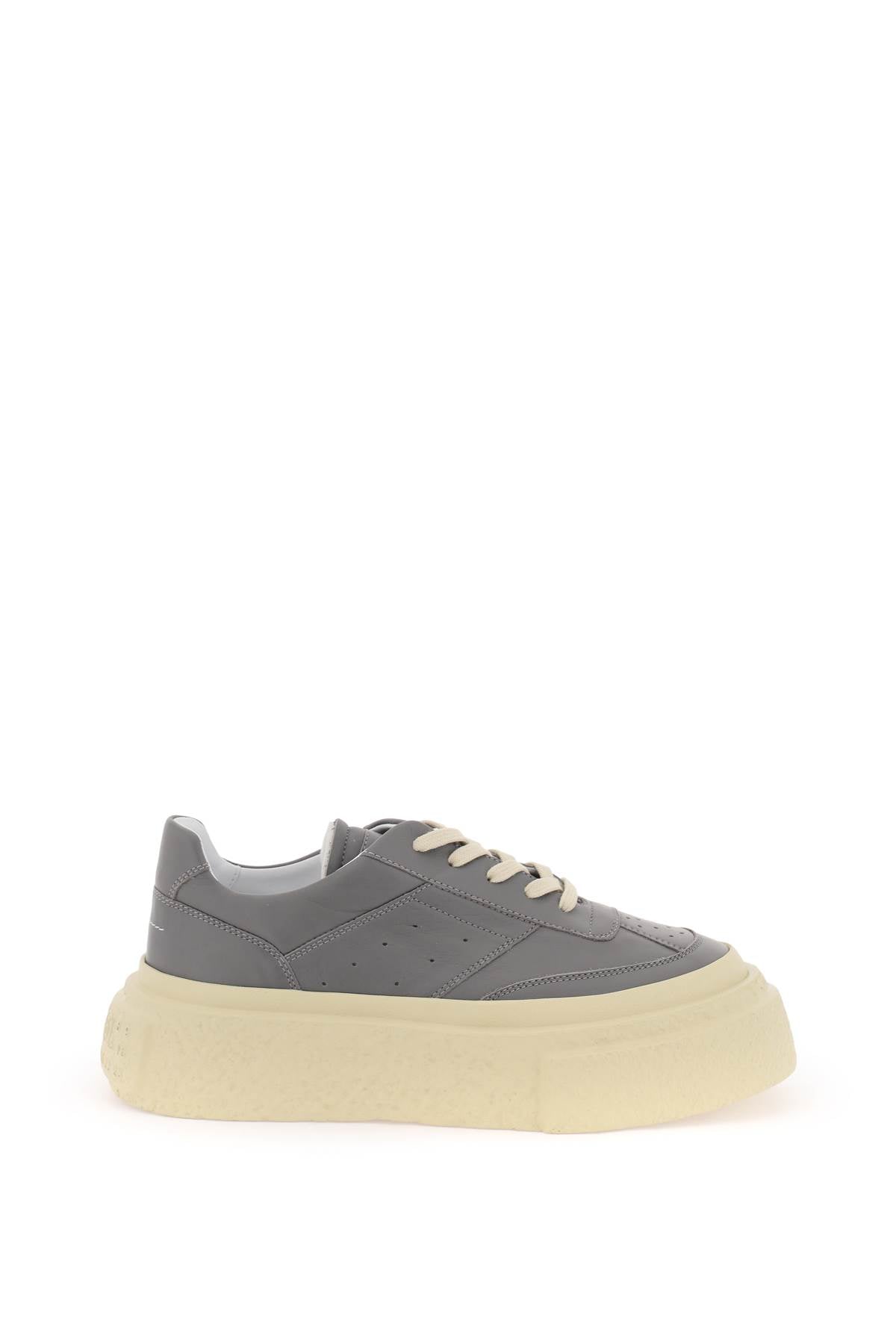 Chunky Sole Gambetta Sneakers With  - Grey