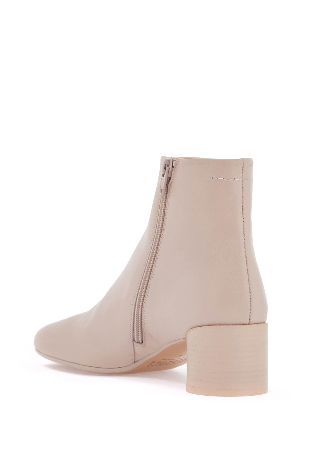 Leather Ankle Boots  - Neutro