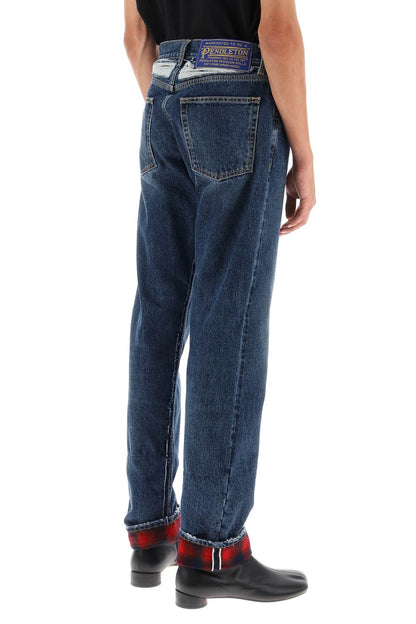 Pendleton Jeans With Inserts  - Blu