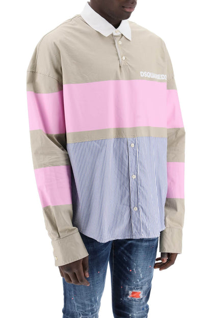 Oversized Hybrid Shirt  - Beige