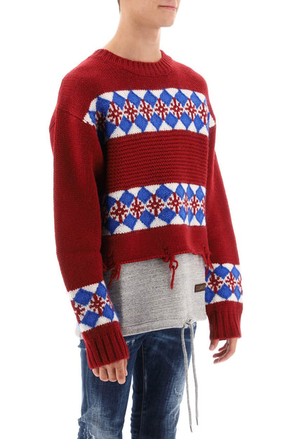 Canadian Hybrid Sweater  - Rosso