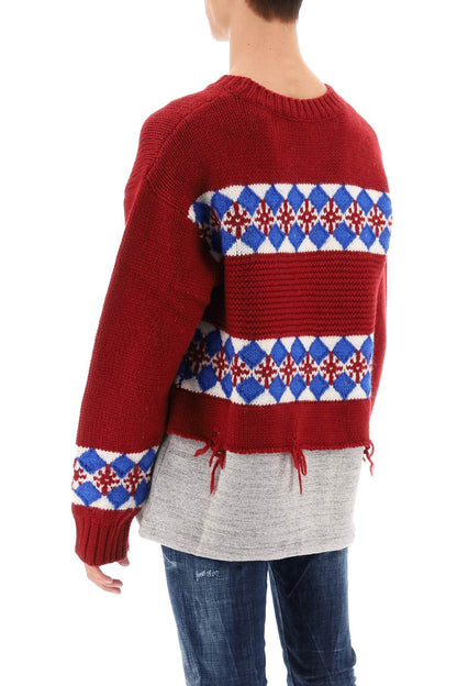 Canadian Hybrid Sweater  - Rosso