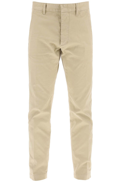 Cool Guy Pants In Stretch Cotton  - Beige