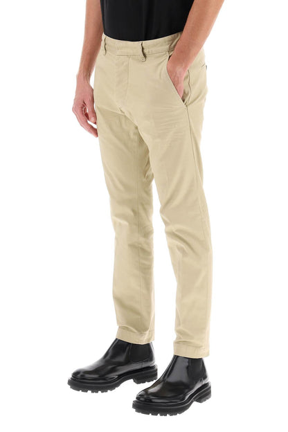 Cool Guy Pants In Stretch Cotton  - Beige