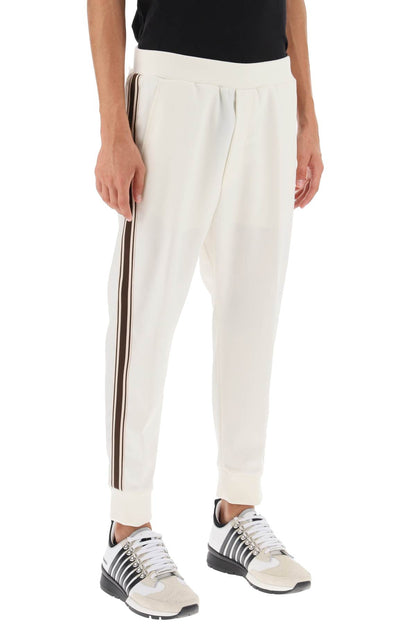 Wool Blend Tailored Jog Pants  - Bianco