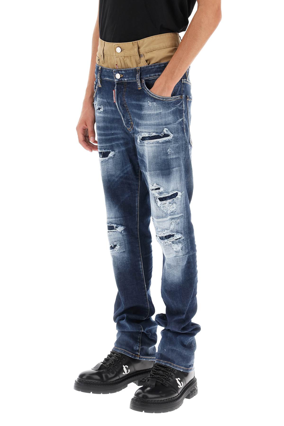 Medium Ripped Wash Skinny Twin Pack Jeans  - Blu