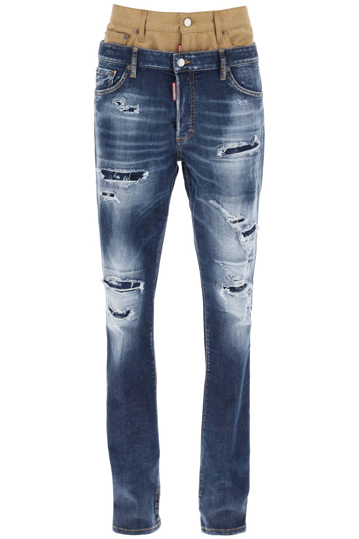 Medium Ripped Wash Skinny Twin Pack Jeans  - Blu