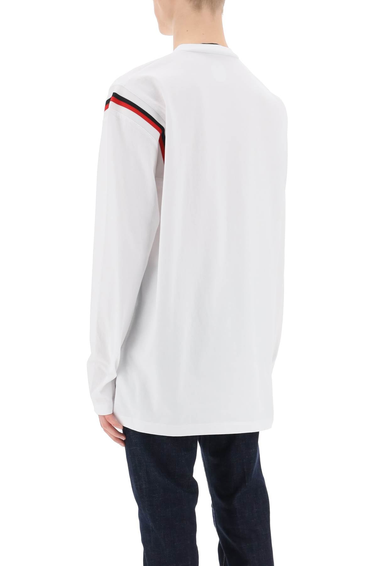 Long-sleeved Varsity T-shirt  - White