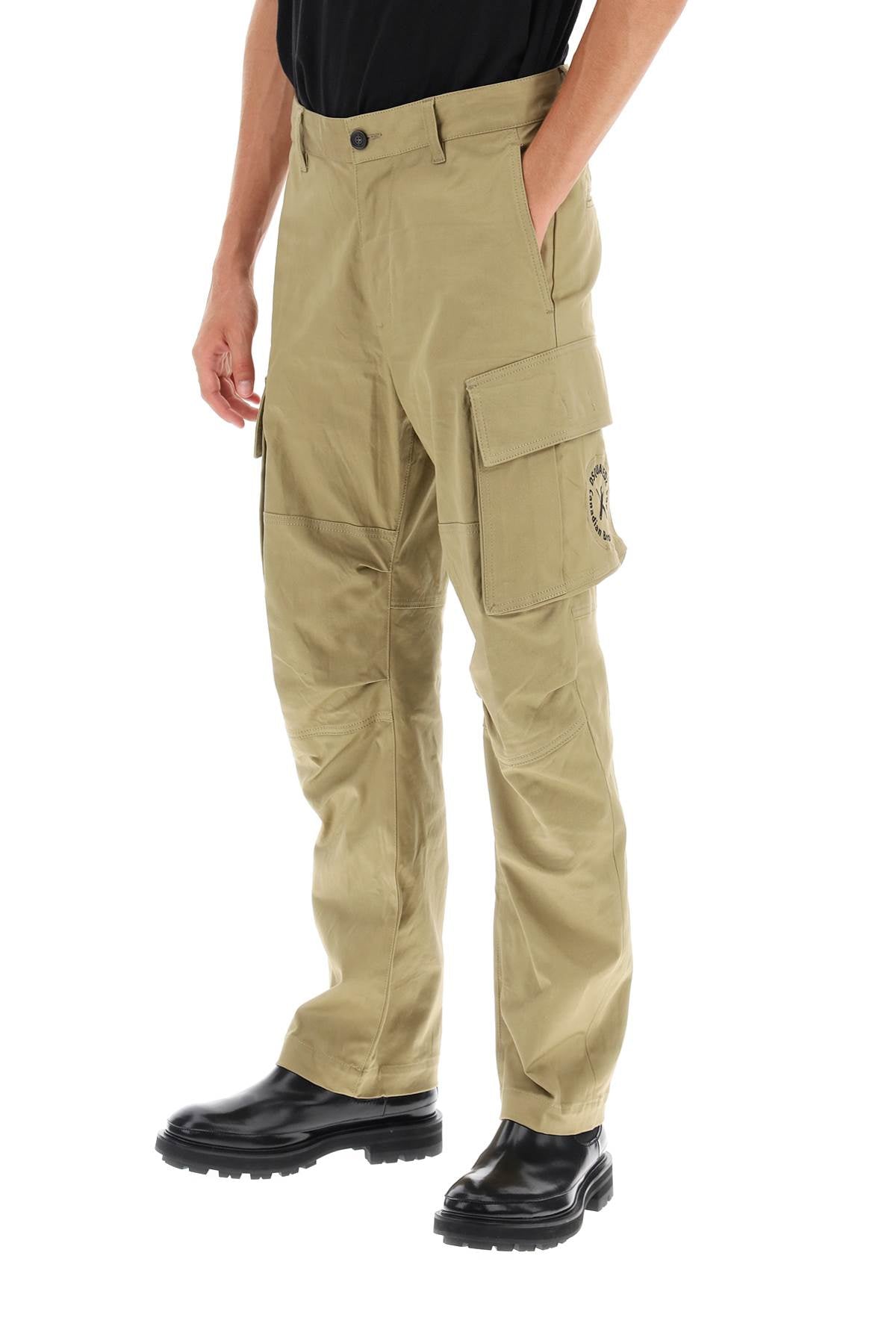 Regular Fit Cargo Pants  - Beige