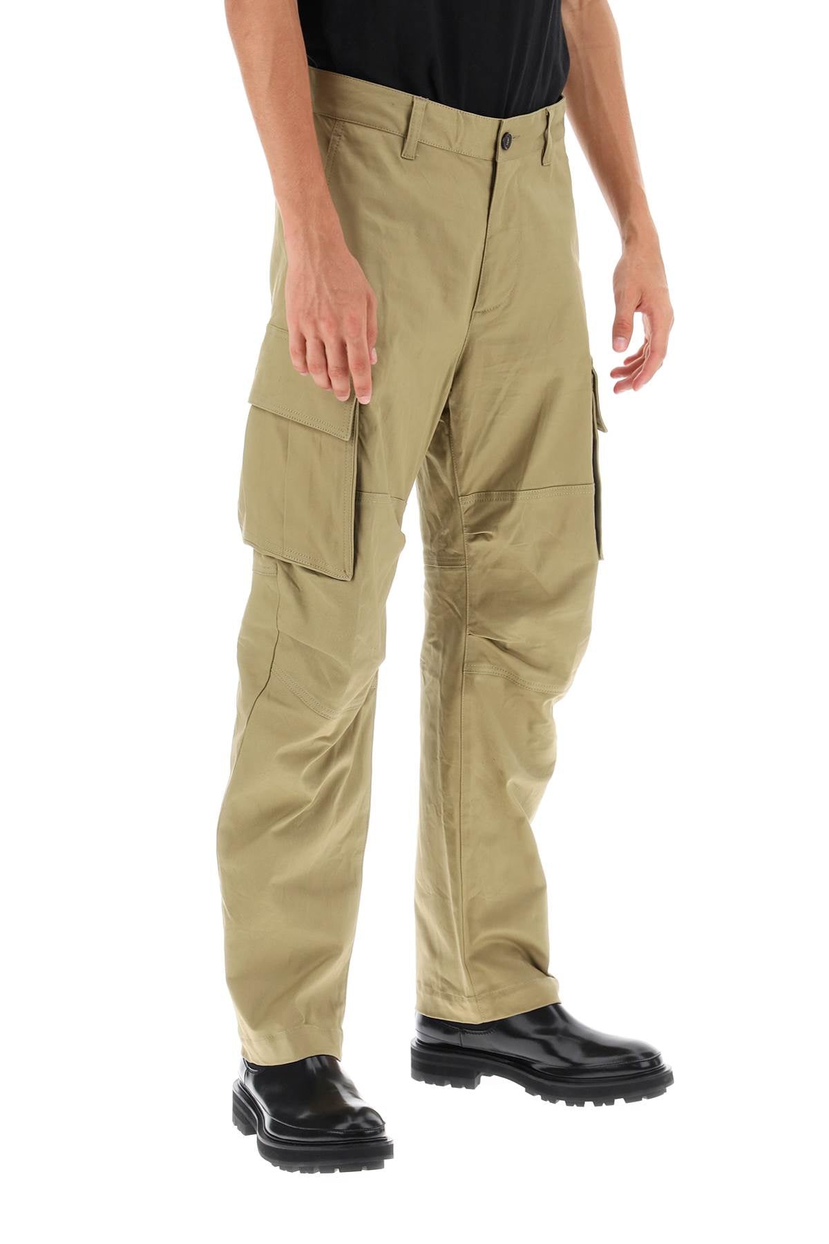 Regular Fit Cargo Pants  - Beige