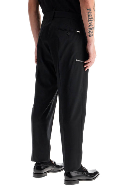 Tapered One Pleat  - Black