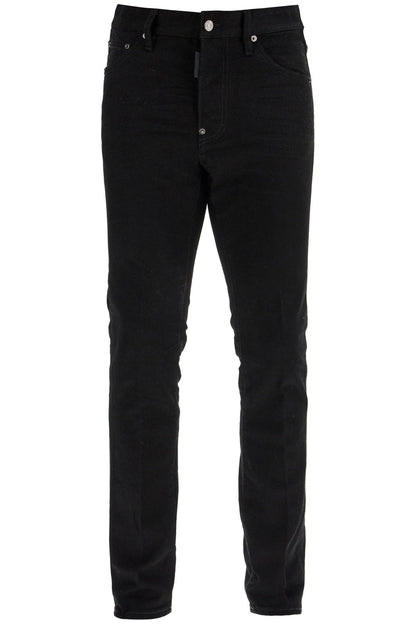 Cool Guy Black Cotton Jeans  - Black