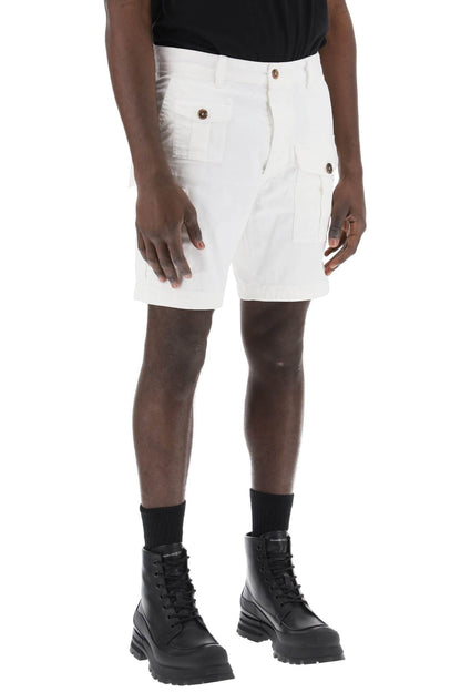 Sexy Cargo Bermuda Shorts For  - White