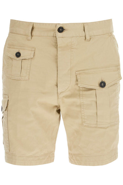 Sexy Cargo Bermuda Shorts For  - Beige