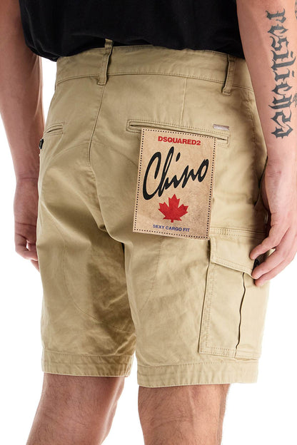 Sexy Cargo Bermuda Shorts For  - Beige