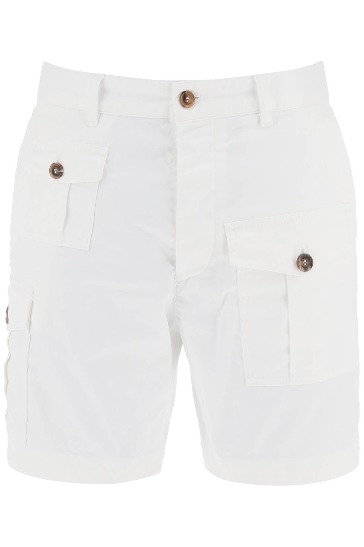 Sexy Cargo Bermuda Shorts For  - White