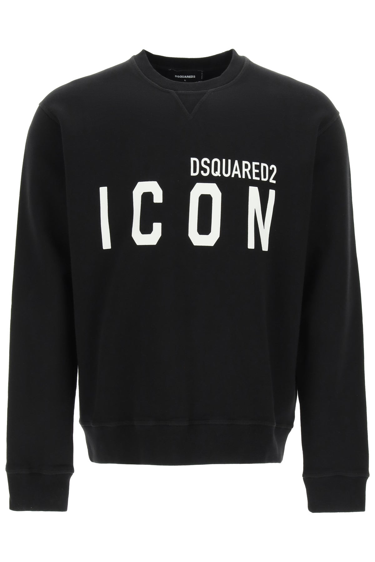 Icon Crew-neck Sweatshirt  - Black