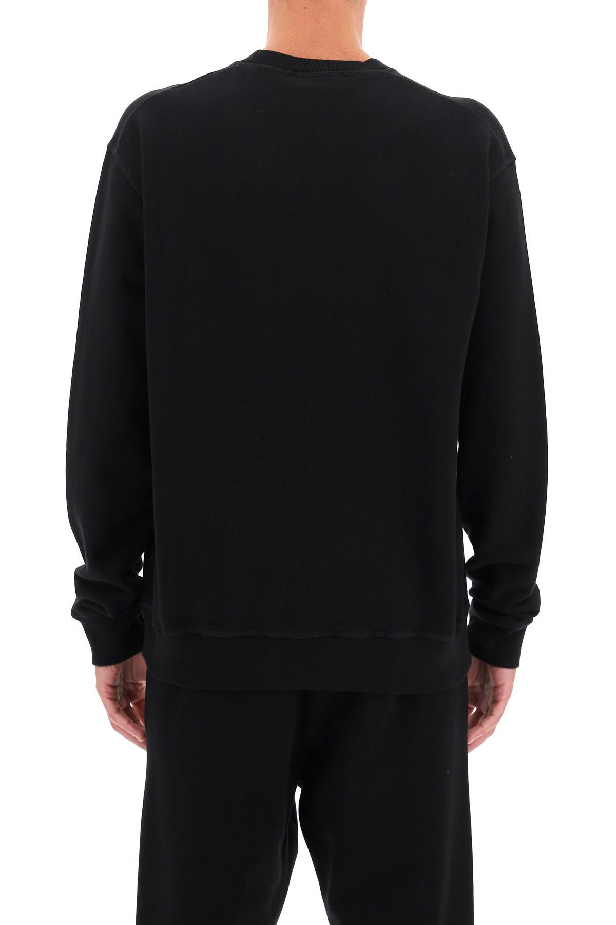 Icon Crew-neck Sweatshirt  - Black