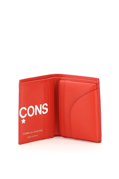 Small Bifold Wallet With Huge Logo  - Red