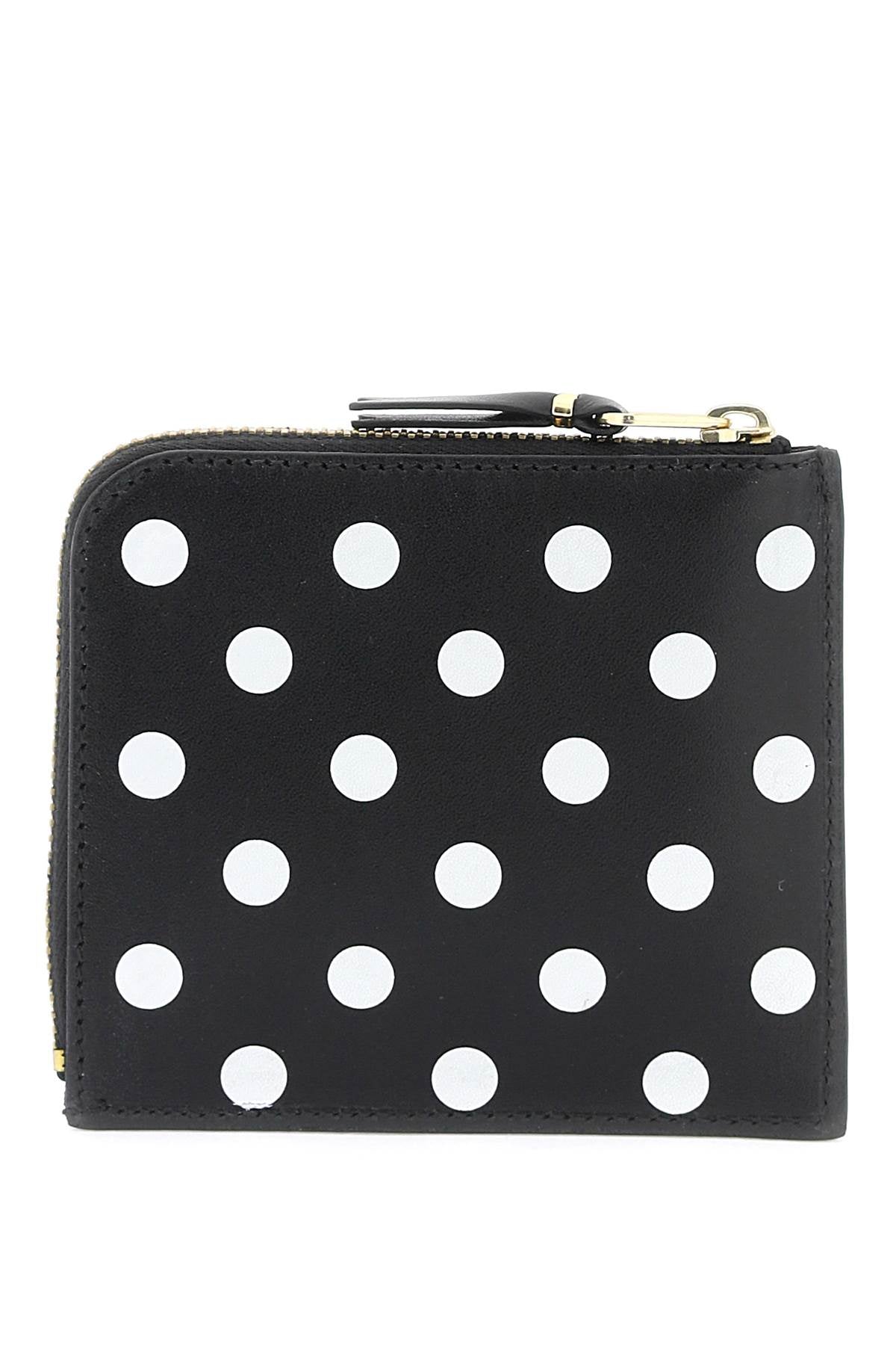 Polka Dots Wallet  - White