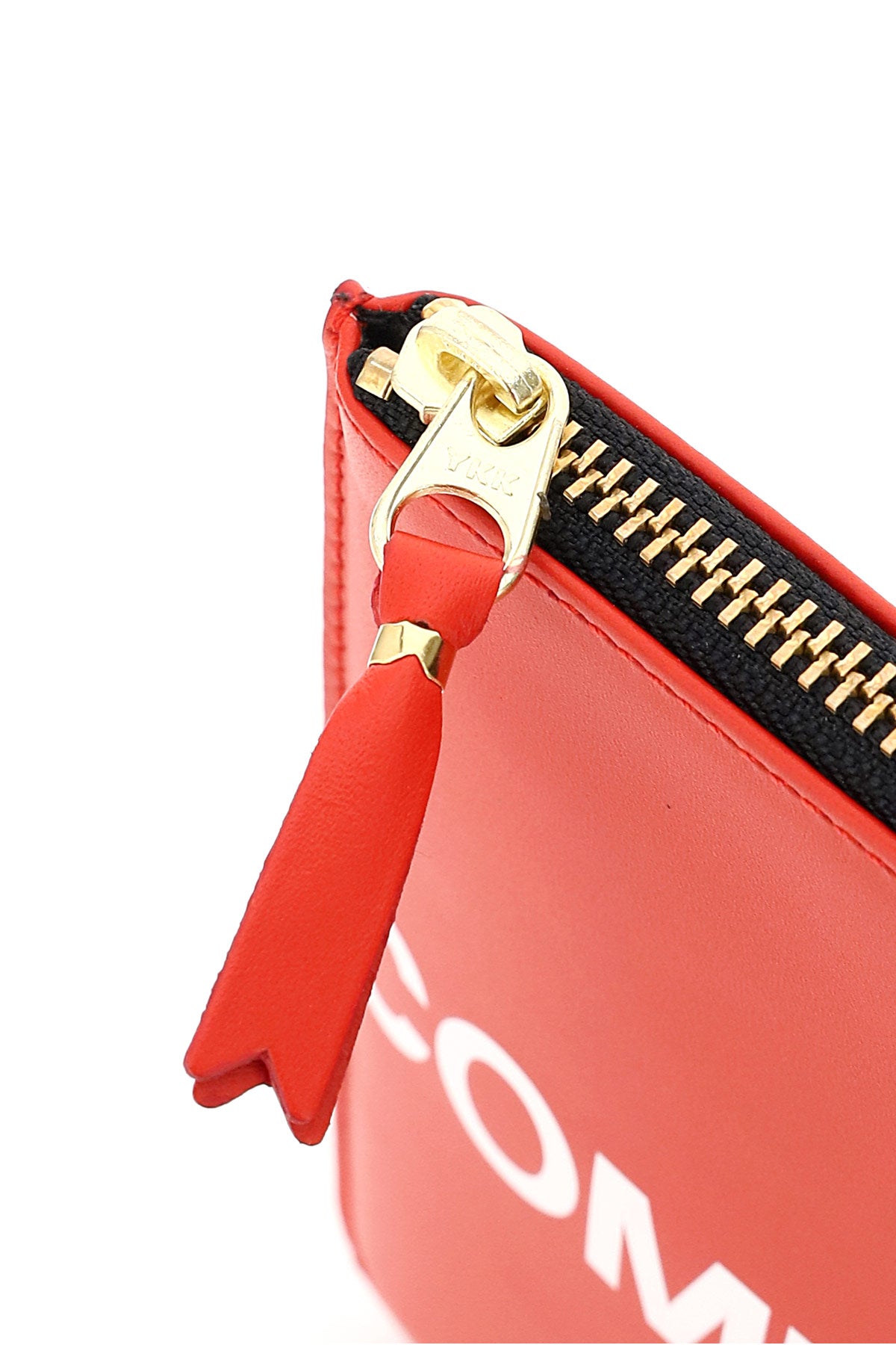 Leather Pouch With Logo  - Red