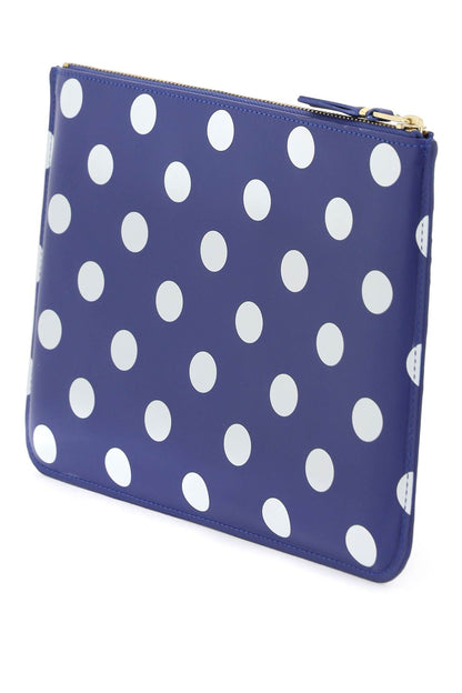 Polka Dots Pouch  - Blue