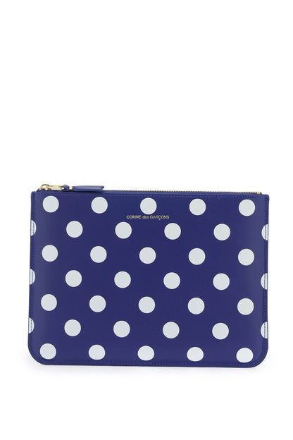 Polka Dots Pouch  - Blue