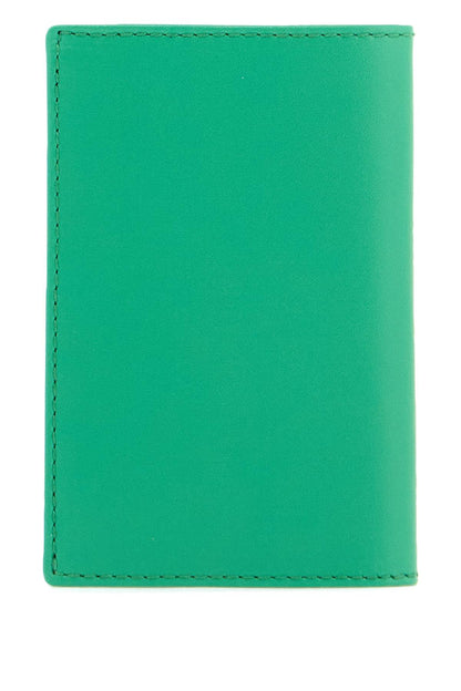 Leather Compact Wallet  - Green