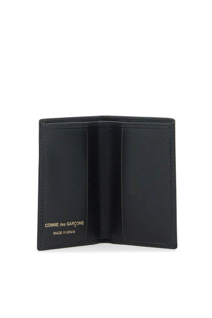 Leather Compact Wallet  - Black