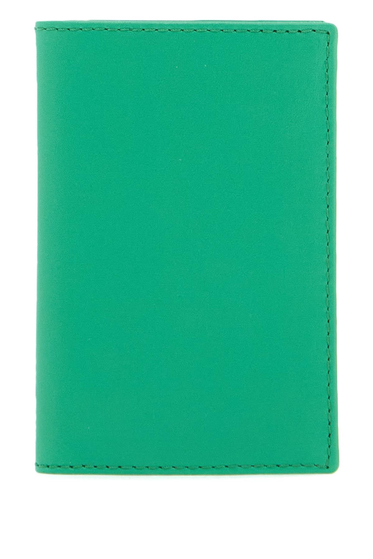 Leather Compact Wallet  - Green