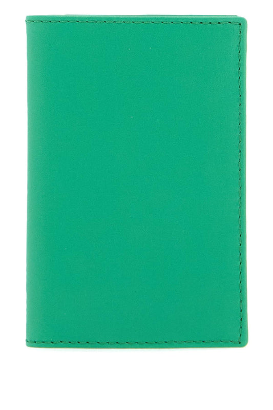 Leather Compact Wallet  - Green