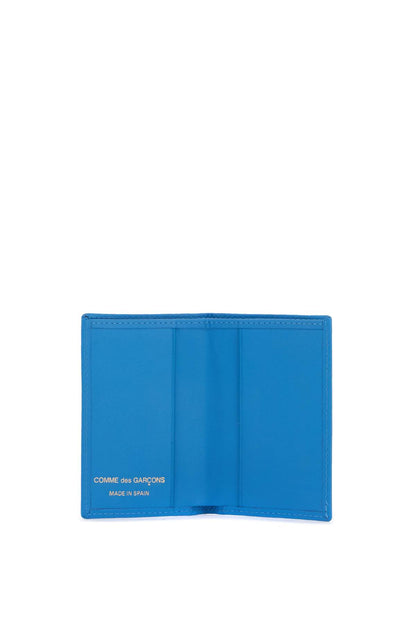 Leather Compact Wallet  - Blue