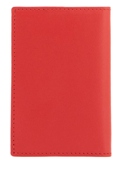 Leather Compact Wallet  - Red