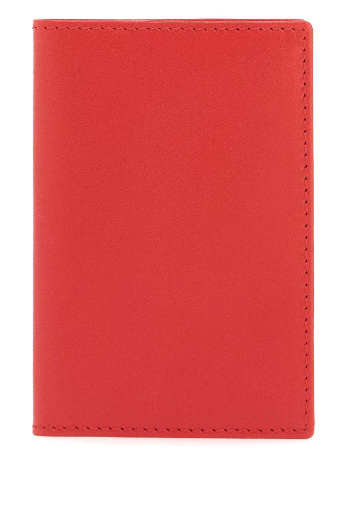 Leather Compact Wallet  - Red