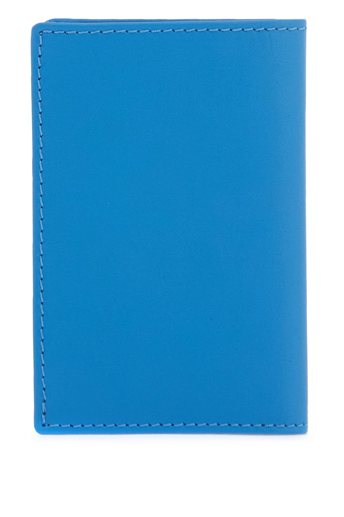 Leather Compact Wallet  - Blue